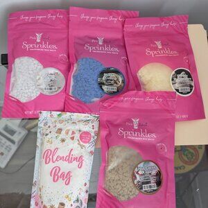 Pink Zebra Wax Melt Sprinkles lot of 5